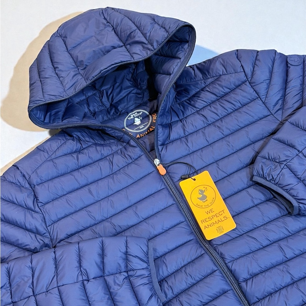 Save The Duck Men's Quilted Long Sleeve Insulated Jacket Luca NWT Men’s 3X $229